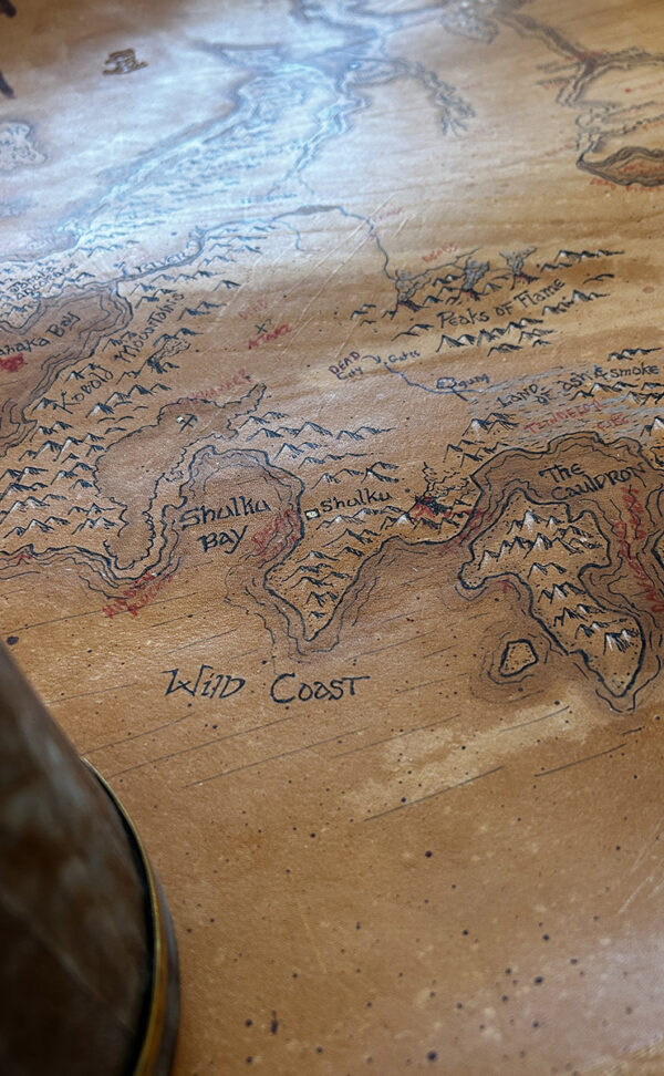 Map of Chult - hand made leather player's map of Chult - Image 3