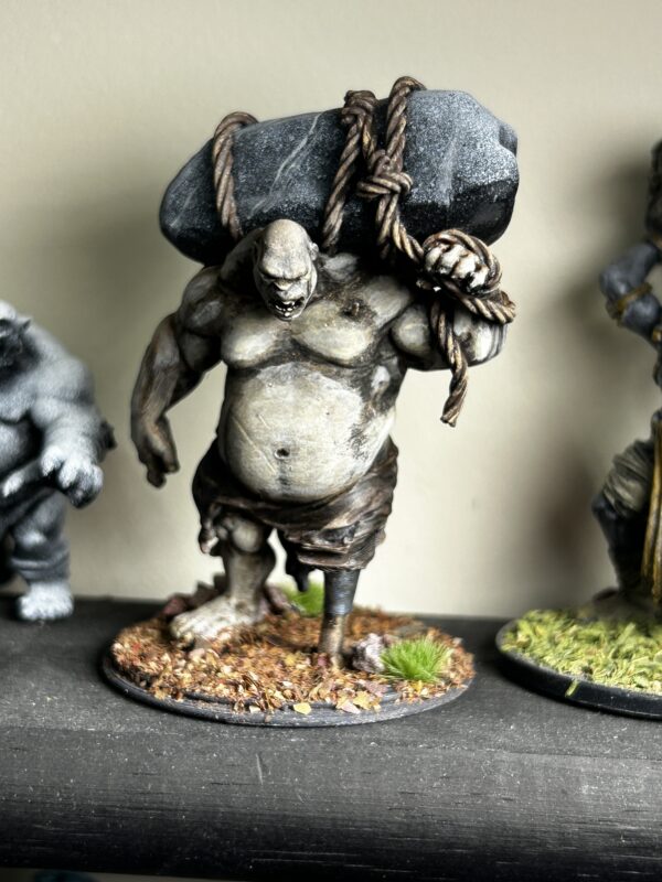 hand painted ogre figurine miniature d&d fantasy