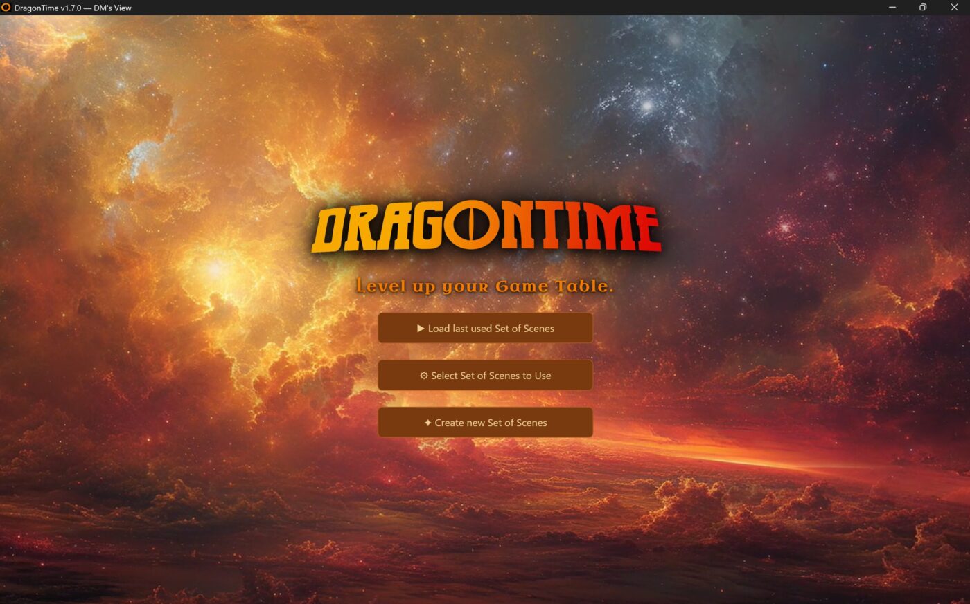 DragonTime Intro Screen